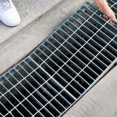 Galvanized Steel Grating Drain Cover with Non-Slip Surface for Heavy Duty Trench Drain Applications