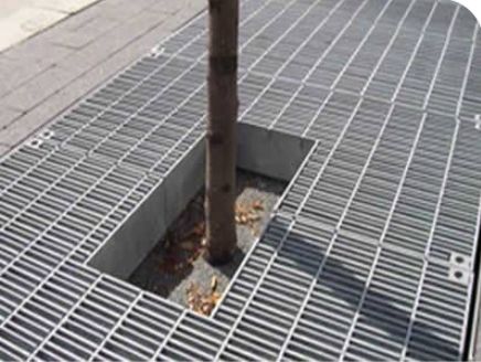 پوشش استخر درخت با طراحی شبکه فولادی دوامدار