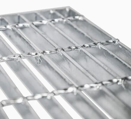 Hot Dipped Galvanized Serrated Stainless Steel Grating High Strength Drain Cover for Outdoor Use
