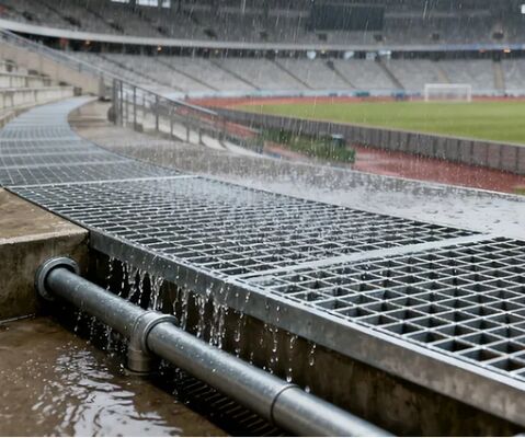 ریت های فولادی گالوانیزه شده گرم با اشکال قابل تنظیم و ظرفیت باربری بالا برای استفاده صنعتی