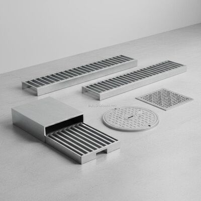 Galvanized Heavy Duty Steel Grating Drain Cover - Corrosion Resistant Metal Channel Grating