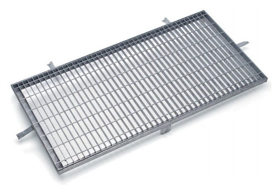 پیاده روها فولاد گریت drain پوشش روکش مستطیلی / مربع مش غلت بالا